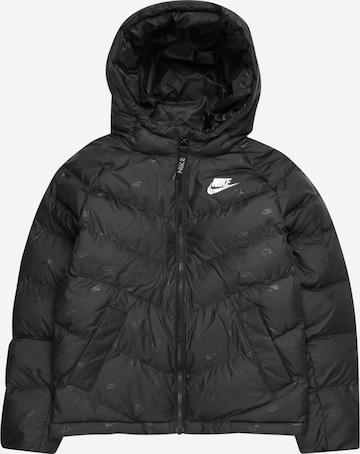 Nike Sportswear Winter Jacket in Black: front