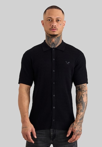 Distorted People Kardigán - fekete: elől