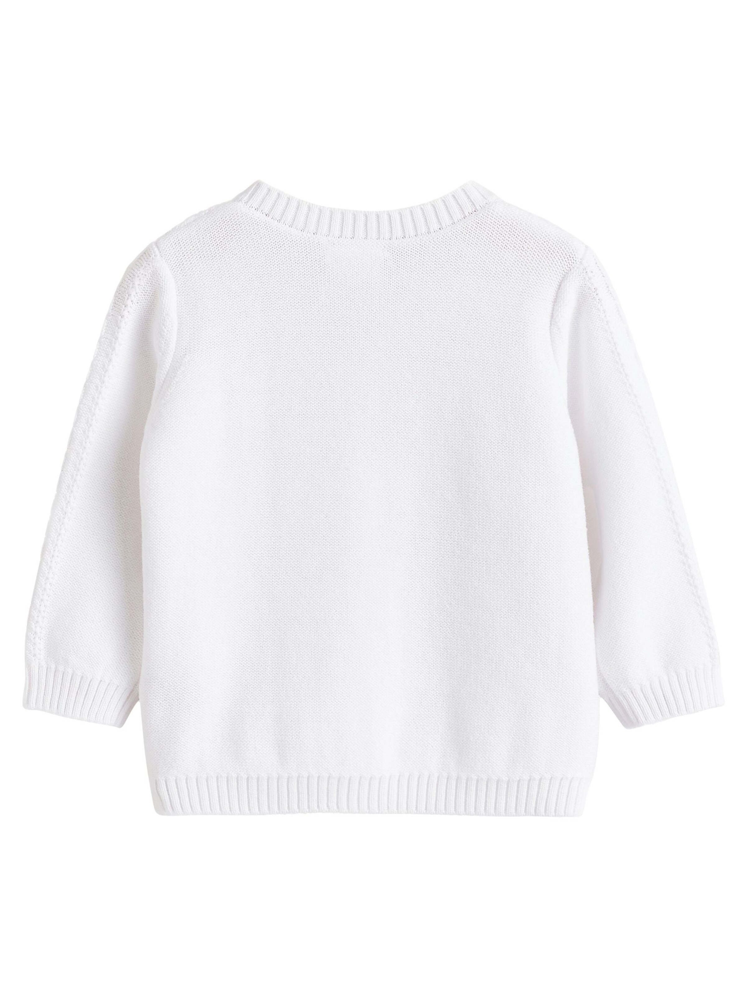 Next Neuletakki värissä valkoinen