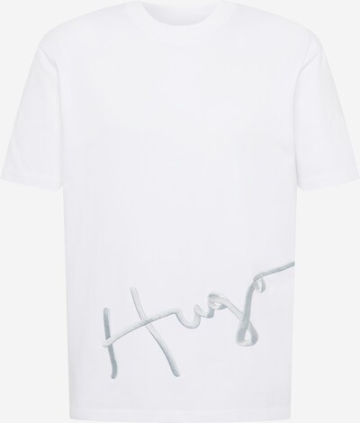 Tricou 'Dresco' HUGO pe gri / alb, Vizualizare produs
