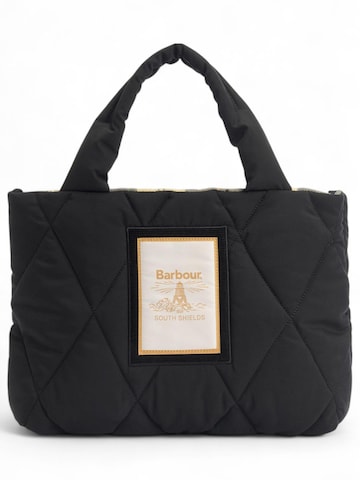 Borsa a mano di Barbour in nero: frontale