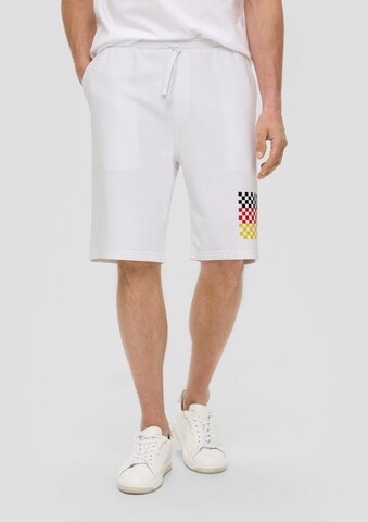s.Oliver Loosefit Broek in Wit: voorkant
