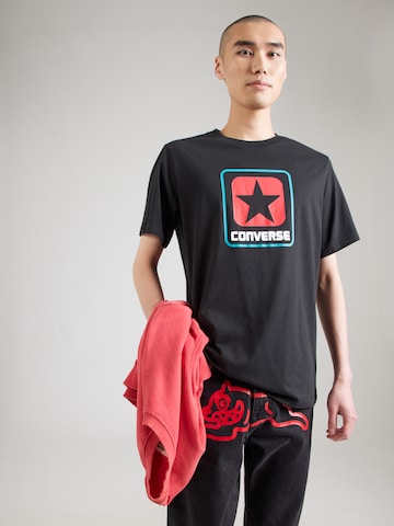 CONVERSE T-Shirt in Schwarz: Vorderseite