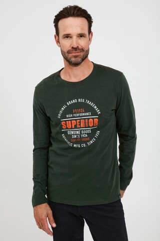 FQ1924 Shirt 'RIKARD' in Groen: voorkant
