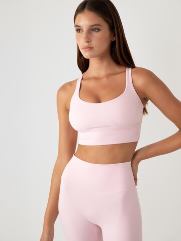 YO-GAYA Bustier Sport bh in Roze: voorkant