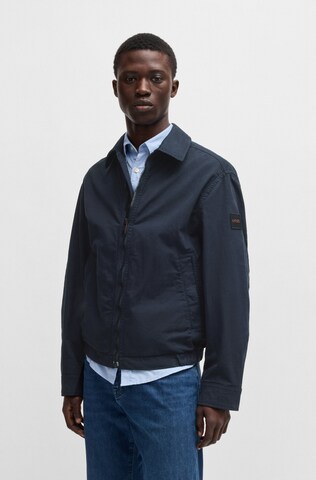 BOSS Orange Between-Season Jacket in Blue: front