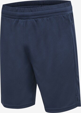 Hummel Regular Workout Pants 'Topaz' in Blue