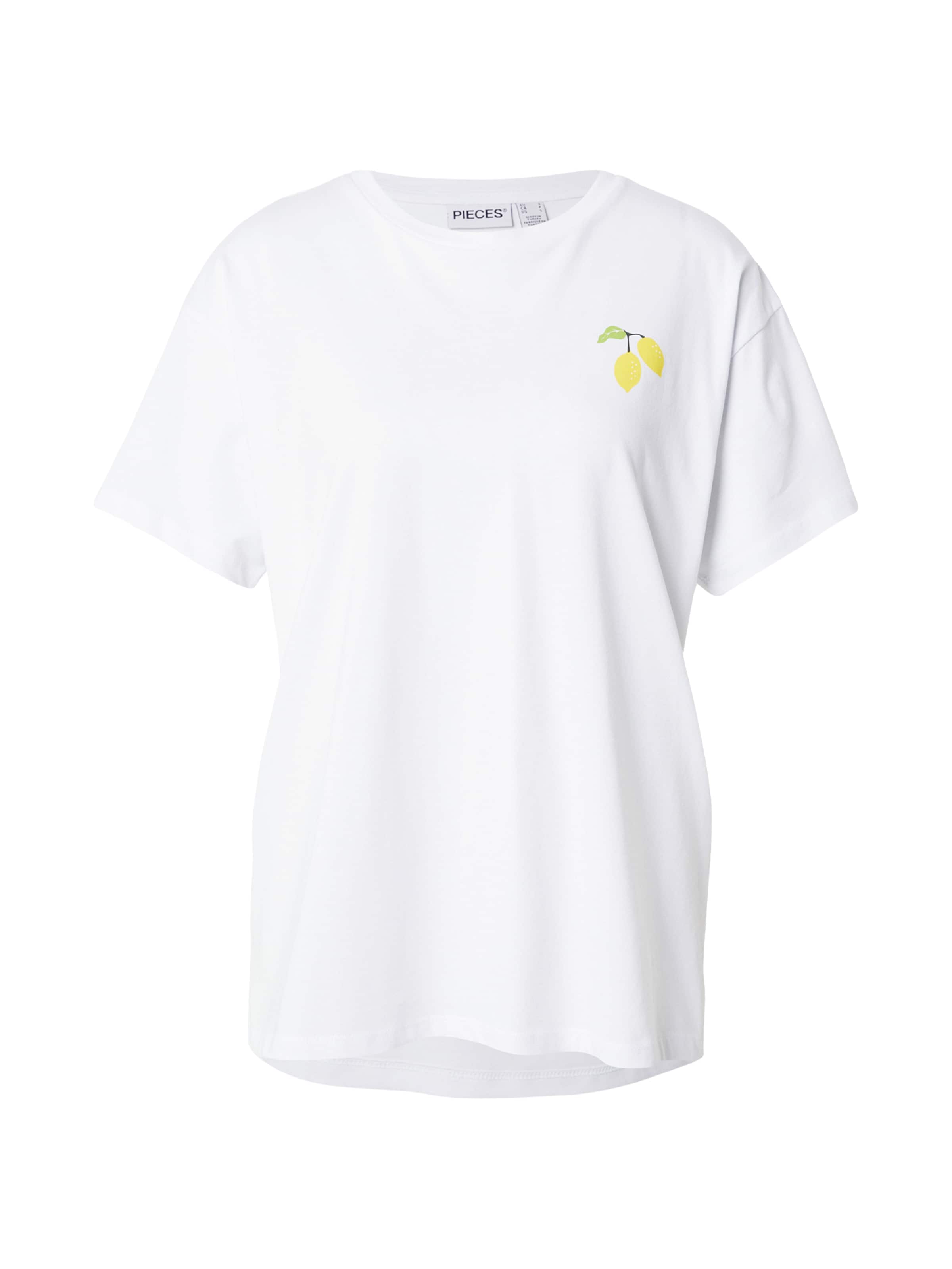 PIECES Свободна дамска риза 'PCALIFI FASTTRACK' в бяло: отпред