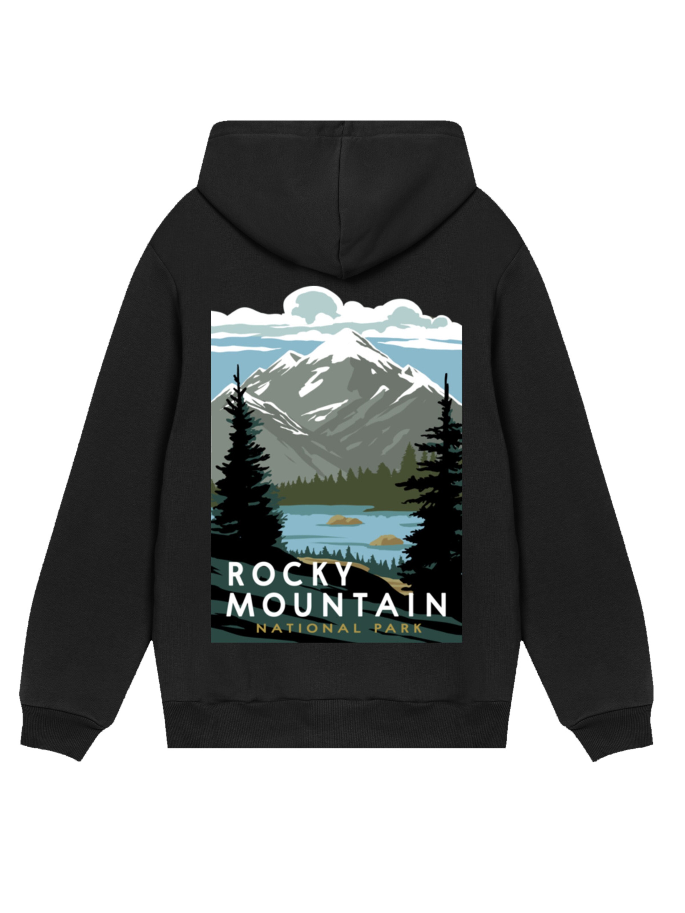 Sweat-shirt 'US National Parks Rocky Mountain National Park' F4NT4STIC en noir
