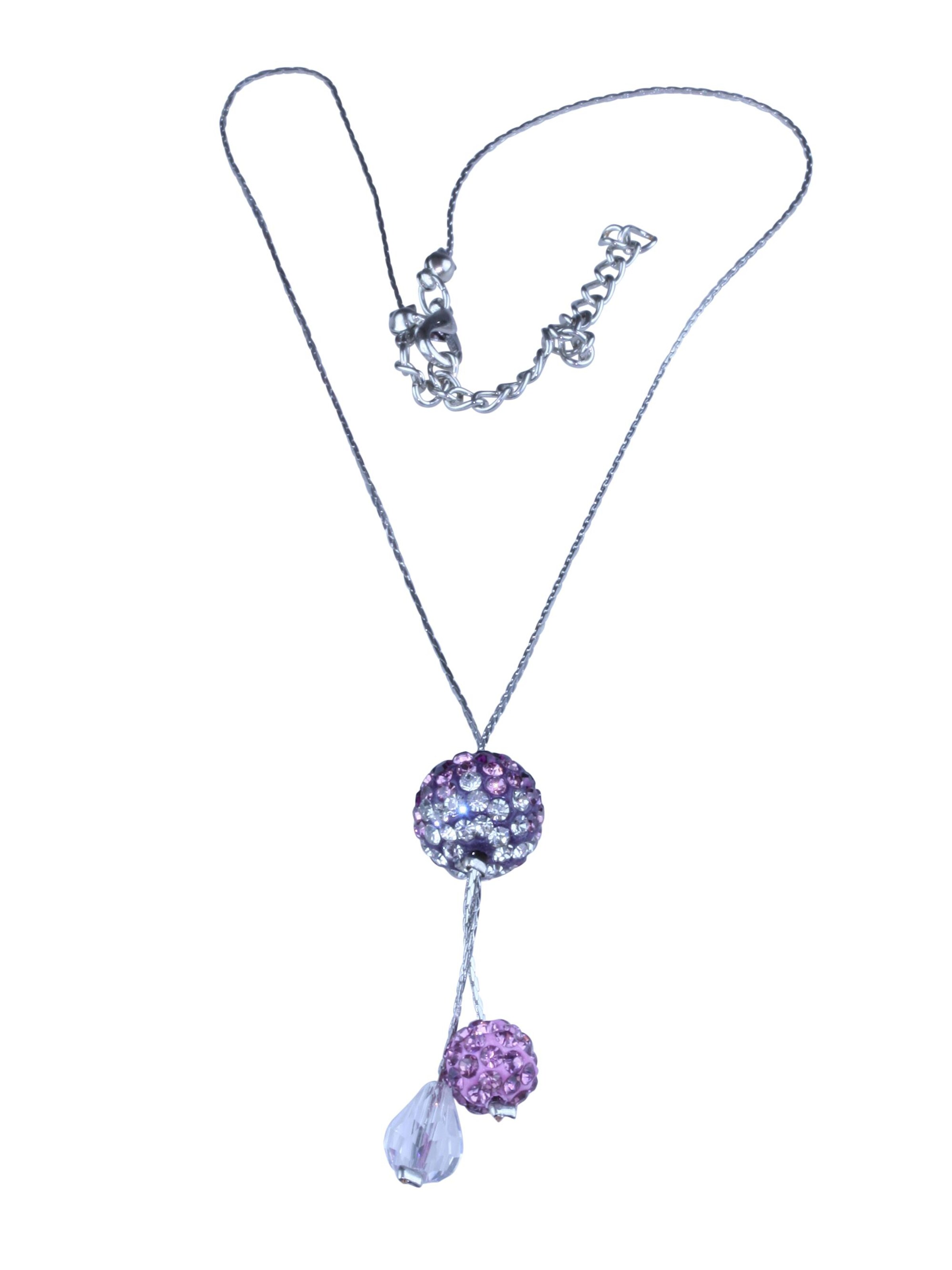 COLLEZIONE ALESSANDRO Necklace 'Valea' in Purple: front