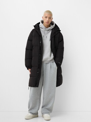 Cappotto invernale di Bershka in nero: frontale