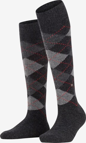 BURLINGTON Overknee Strümpfe 'Whitby' in Grau: Vorderseite
