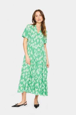 SAINT TROPEZ - Vestido 'Eda' em verde: frente