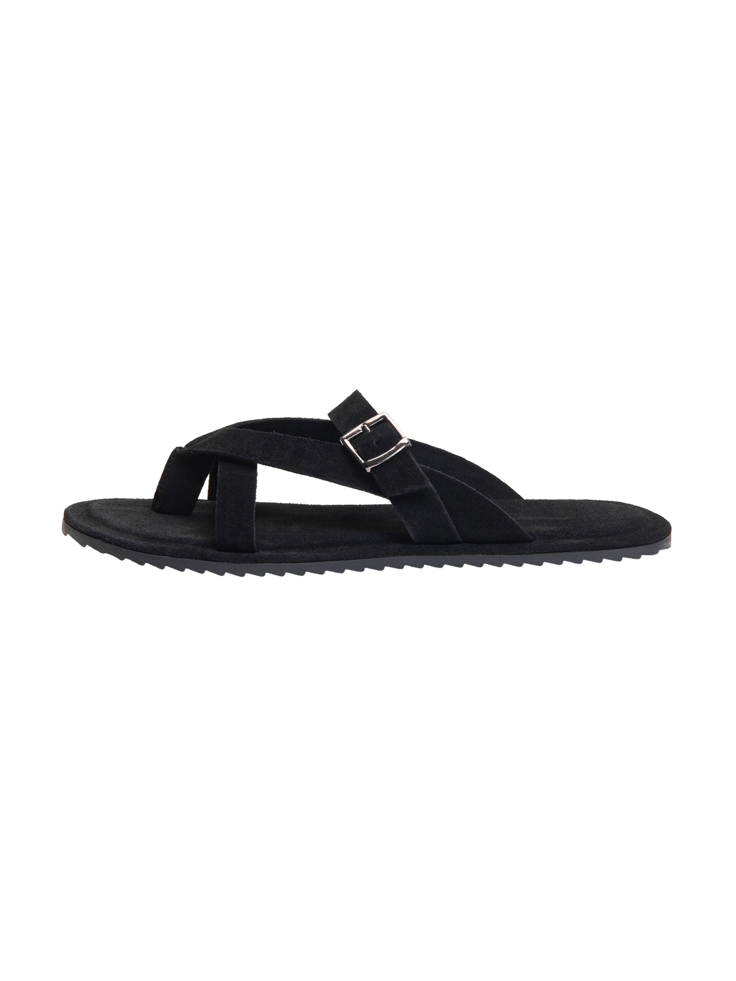 Ombre Teenslippers 'Klapki' in Zwart: voorkant