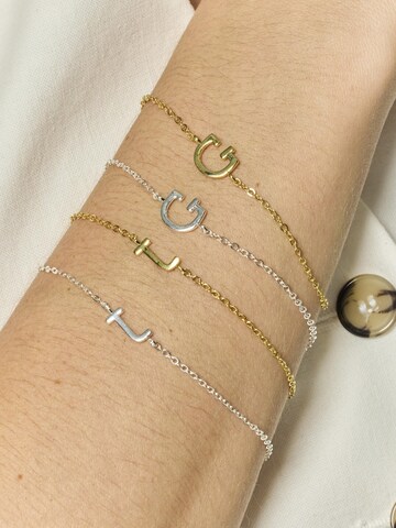 Braccialetto 'Alphabet J' di Luxenter in argento: frontale