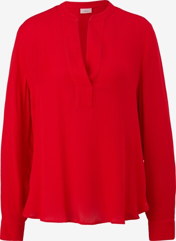 Camicia da donna di s.Oliver BLACK LABEL in rosso: frontale