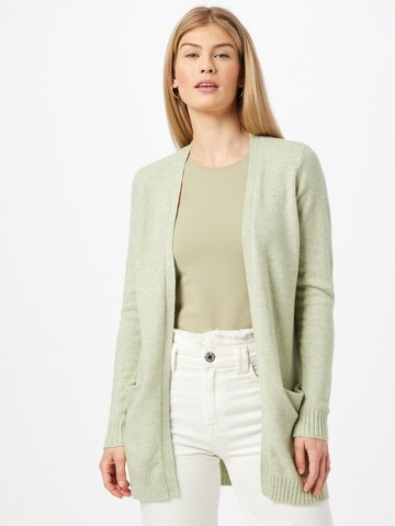 Cardigan 'Ril' VILA en vert : devant