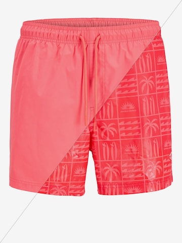 Shorts de bain 'JPSTMaui' JACK & JONES en orange : devant