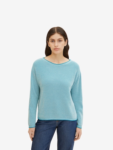 TOM TAILOR Sweater in Blue: front