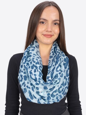 Seasons of April Schlauchschal 'Kiwi' in Blau: Vorderseite