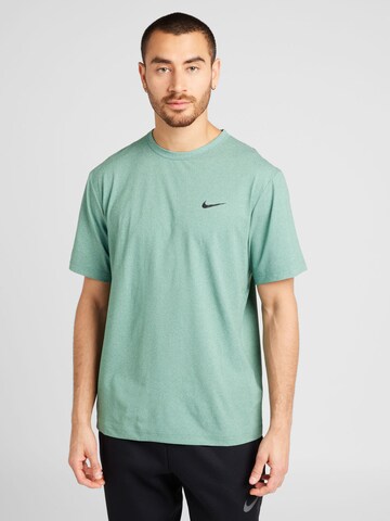 T-Shirt fonctionnel 'Hyverse' NIKE en vert : devant