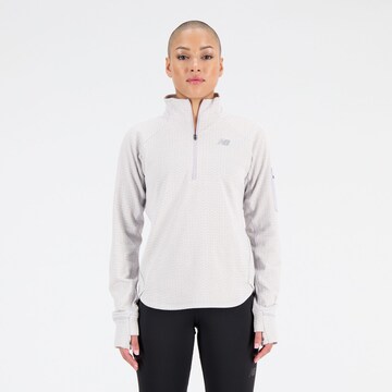 new balance Athletic Sweater in White: front