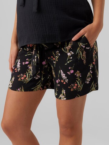Vero Moda Maternity Regular Broek 'VNMeasy' in Zwart: voorkant