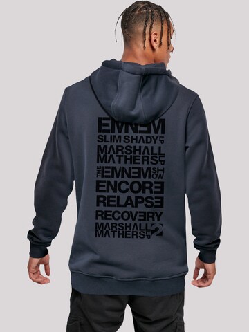 F4NT4STIC Sweatshirt  'Eminem Title Stack Rap Hip Hop' in Blau