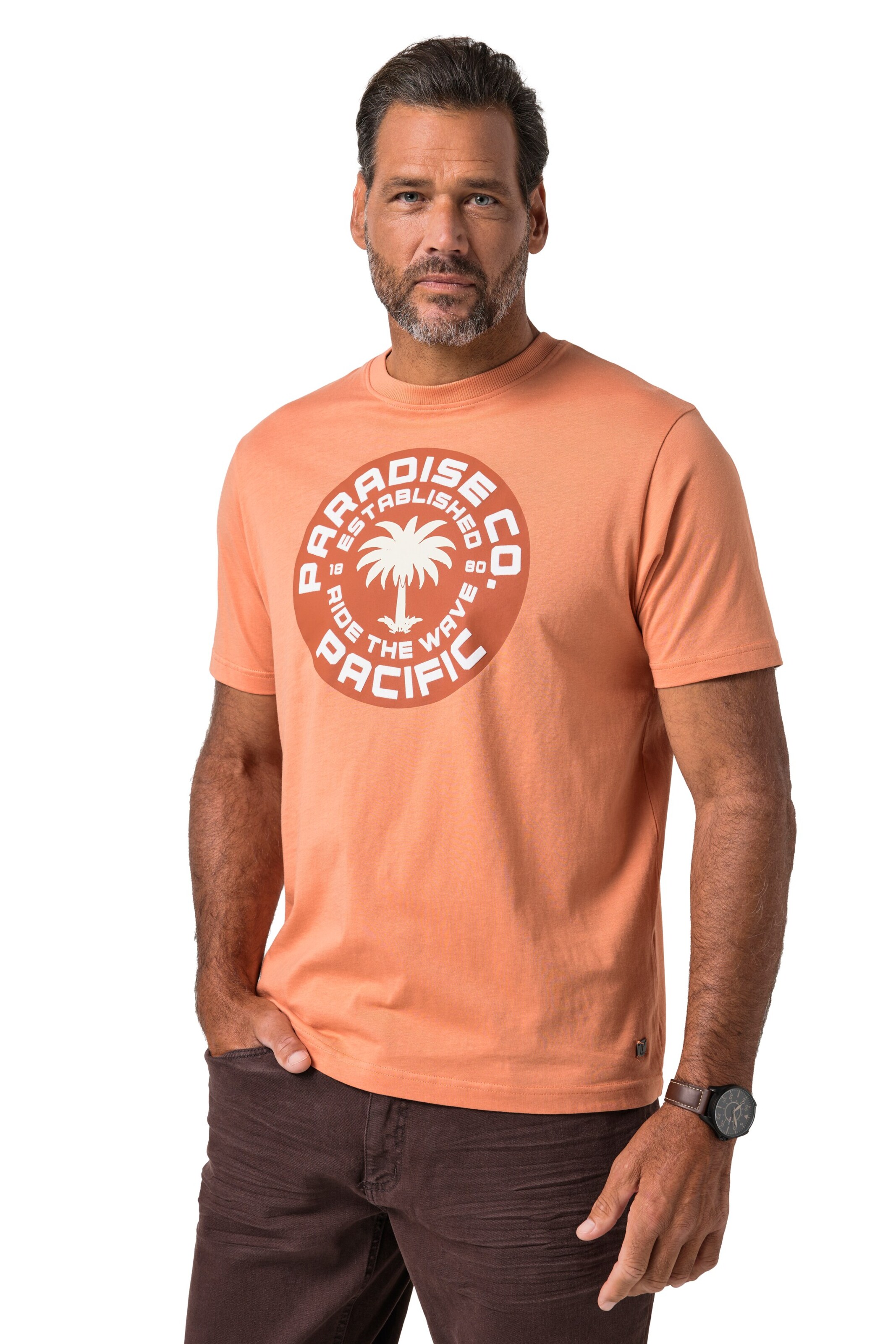 JP1880 Shirt in Orange: front