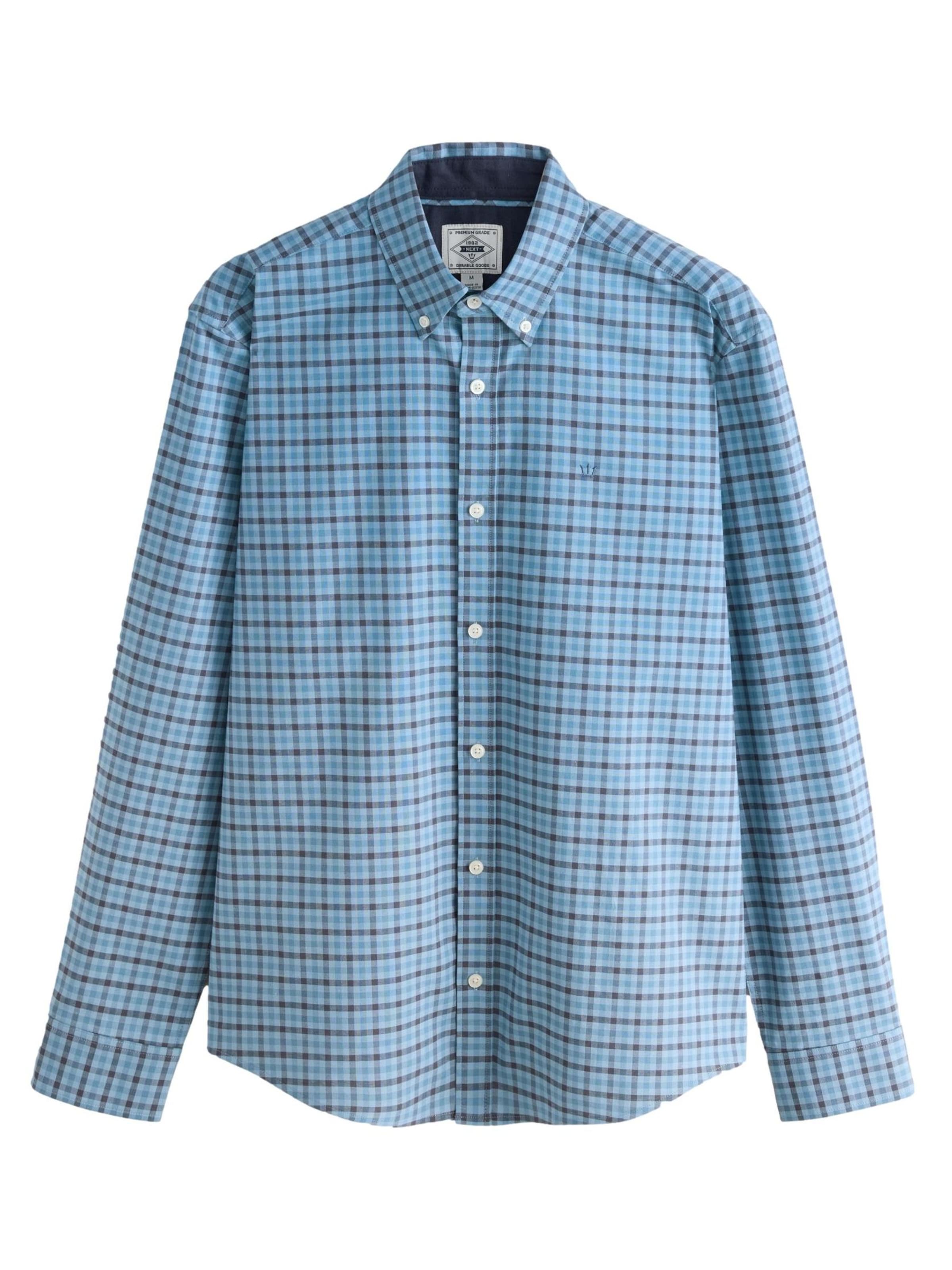 Next Рубашка в Цвет морской волны / Лазурный / Небесно-голубой, Обзор товара