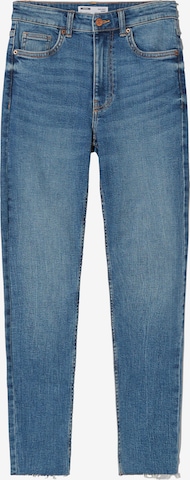 Bershka Skinny Jeans in Blue: front