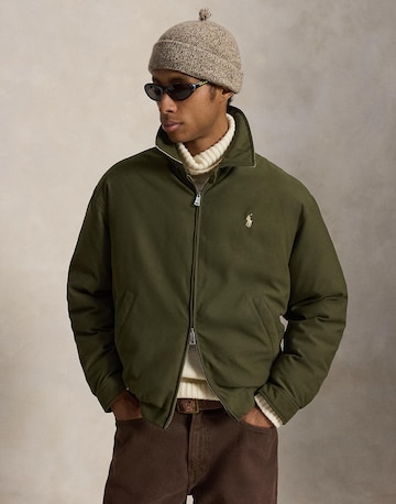 zaļš Polo Ralph Lauren Starpsezonu jaka: no priekšpuses