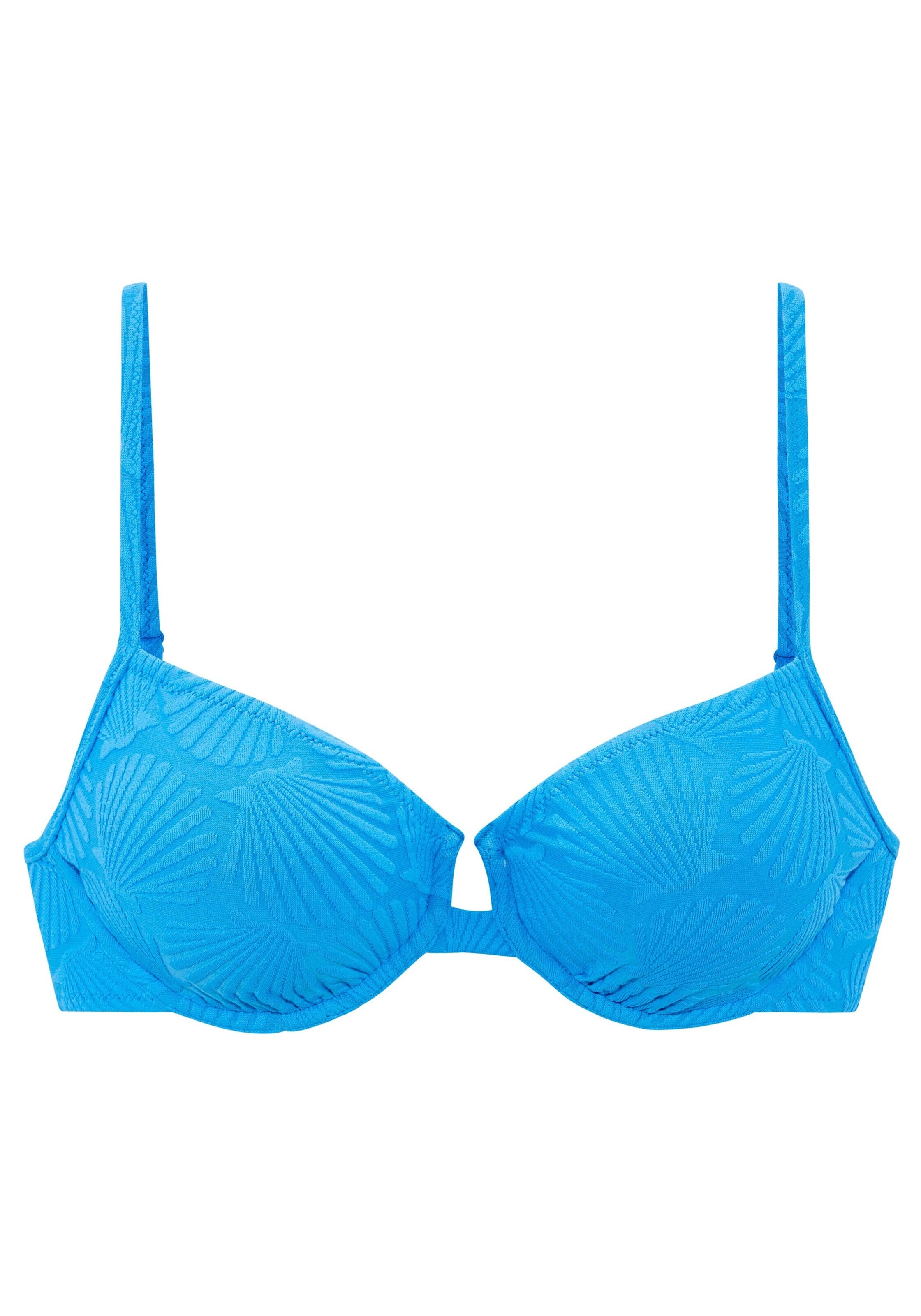 s.Oliver T-shirt сутиен Горнище на бански в синьо: отпред