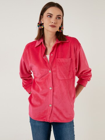 Camicia da donna di LELA in rosa: frontale