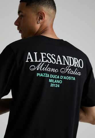 Alessandro Zavetti Shirt 'Montanelli' in Black