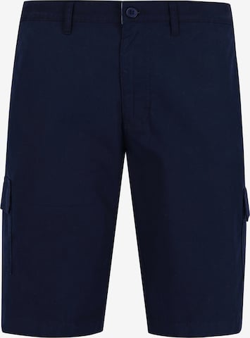 HAJO Hose 'elastische Bermudashort mit Cargotaschen' in Blau: Vorderseite