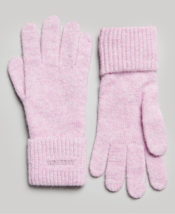 Superdry Fingerhandschuhe in Pink: predná strana