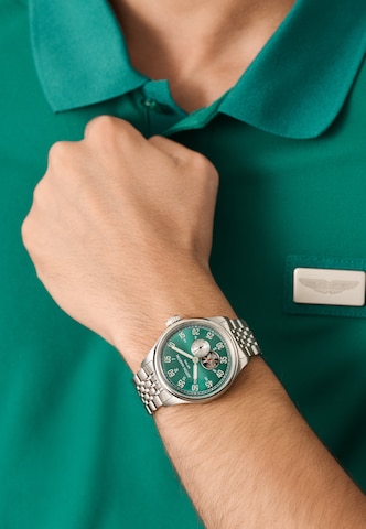 Aston Martin Analog Watch ' TS1' in Silver: front