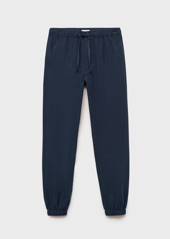 MANGO TEEN Tapered Pants in Blue: front