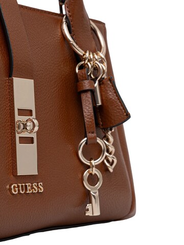 Borsa a spalla 'BROOKE HIGH SOCIETY SATCHEL HWBG98 97060' di GUESS in marrone