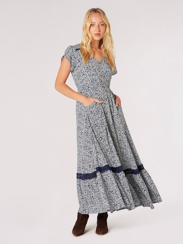 Apricot Sommerkleid in Blau: predná strana