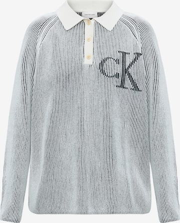 balta Calvin Klein Jeans Megztinis: priekis