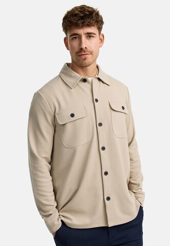 Fit confort Chemise 'Nello' INDICODE JEANS en beige : devant