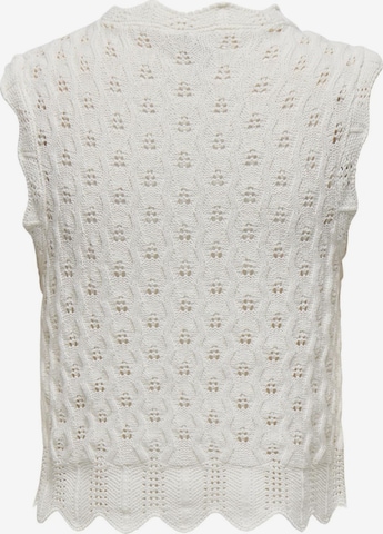 Top in maglia 'Luna' di ONLY in bianco