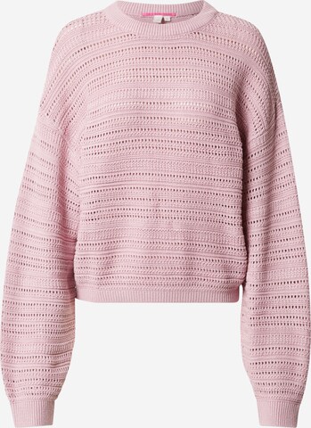 Pull-over QS en violet : devant