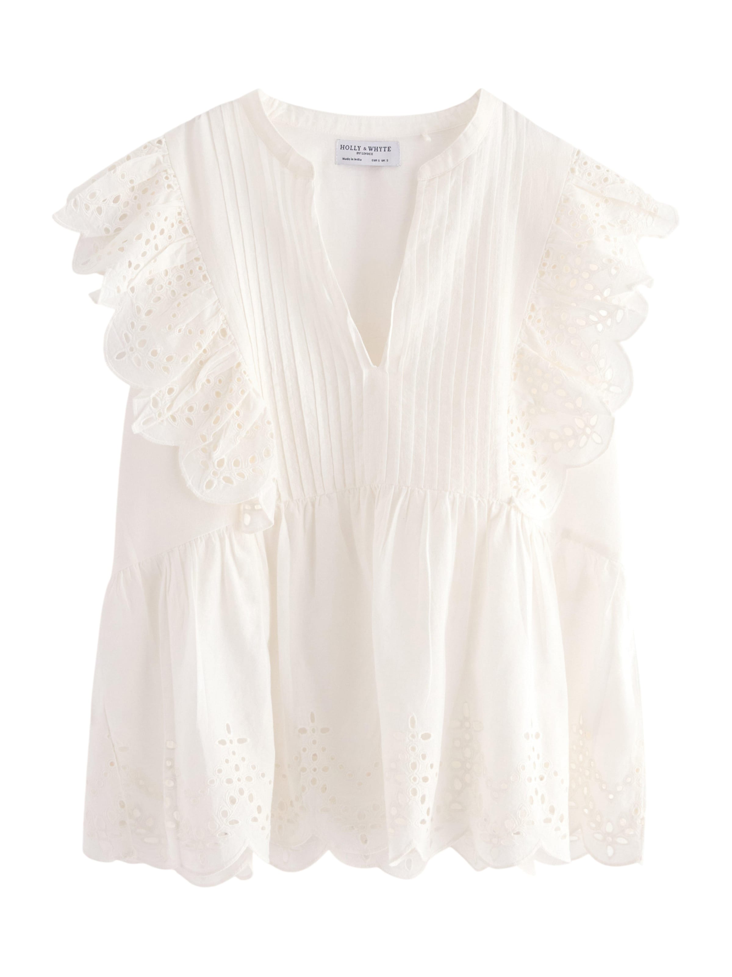 Lindex - Blusa 'Toulouse' en blanco: frente