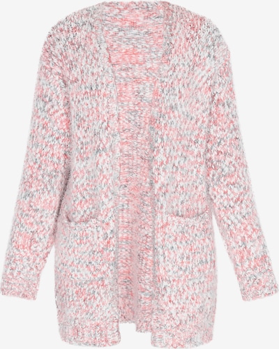 ebeeza Neuletakki värissä harmaa / vaaleanpunainen / valkoinen, Tuotenäkymä