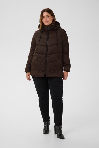 KAFFE CURVE Jacke 'KCSusanna' in Braun