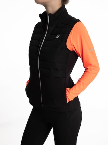 mymotus Sportjas 'Mymotus® Ladies Running Weste, black RW141' in Zwart