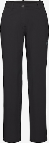 MAMMUT Regular Outdoorhose 'Hiking V' in Schwarz: Vorderseite